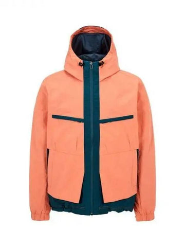 PS Color Block Nylon Hooded Jacket Orange 271122 - PAUL SMITH - BALAAN 1