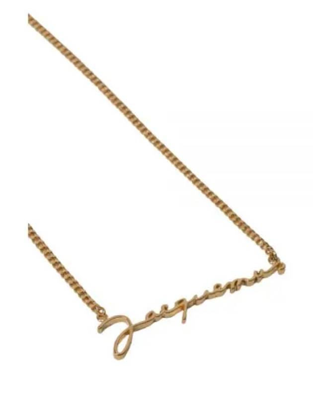 La Chain Signature Logo Chain Necklace Gold - JACQUEMUS - BALAAN 2