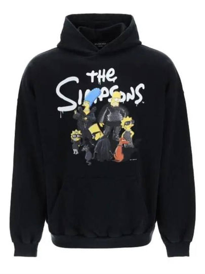 Men's Simpson Overfit Hoodie Black - BALENCIAGA - BALAAN 2