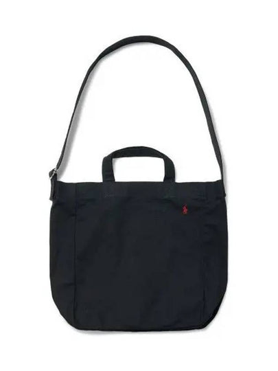 Canvas Shopper Tote Black - POLO RALPH LAUREN - BALAAN 2