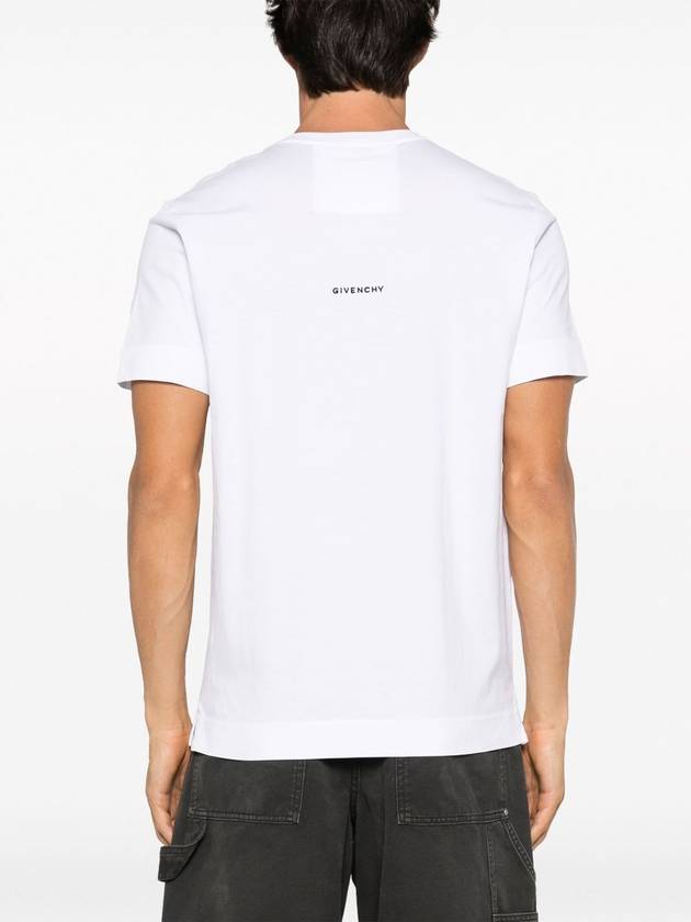 4G Logo Cotton Short Sleeve T-shirt White - GIVENCHY - BALAAN 5