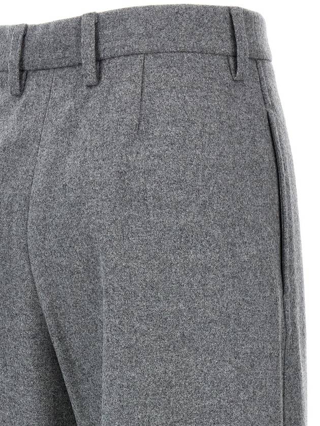 Flannel Straight Pants Grey - FABIANA FILIPPI - BALAAN 5