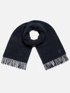 Foxhead Muffler Scarf Navy Unisex - MAISON KITSUNE - BALAAN 5