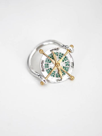 Compass Ring silver compass ring - ELYONA - BALAAN 1