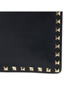 Rockstud Clutch Bag Black - VALENTINO - BALAAN.