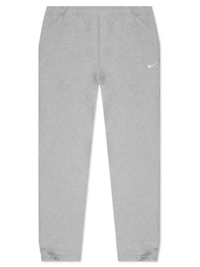 Men's Solo Swoosh Fleece Track Pants Grey - NIKE - BALAAN 2