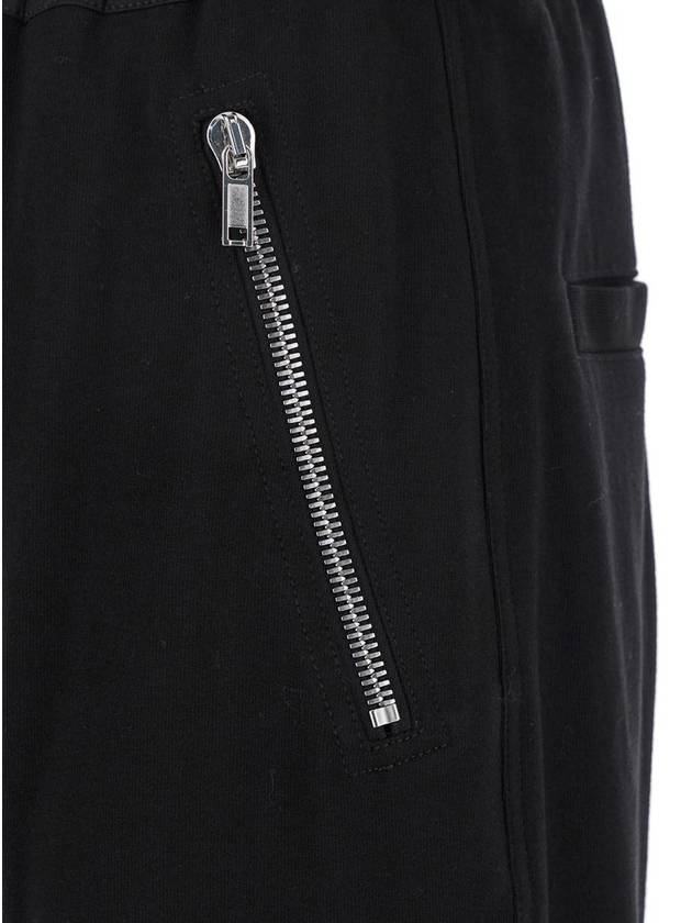 Black Track Pants With Oversized Drawstring In Wool Man - RICK OWENS - BALAAN 3