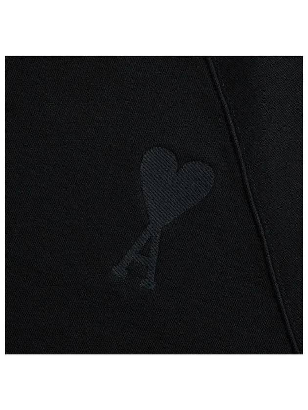 Big Heart Logo Sweatshirt Black - AMI - BALAAN 3