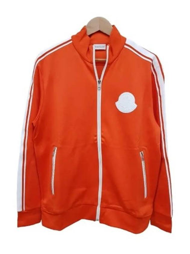 8426000 C8001 326 Orange Jersey Zipup - MONCLER - BALAAN 1