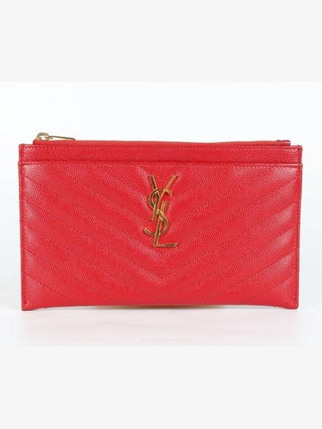 bill pouch gold plated red - SAINT LAURENT - BALAAN 1