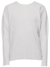 Pleated Long Sleeve T-Shirt Light Grey - ISSEY MIYAKE - BALAAN 2