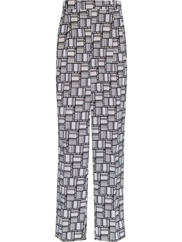 Vtmnts Men's Blk/White Barcode Monogram Tailored Pants, Size Medium - VETEMENTS - BALAAN 1