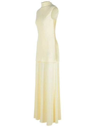 Jil Sander Cream Viscose Blend Dress - JIL SANDER - BALAAN 2