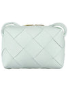 Cassette Intrecciato Small Cross Bag Glacier - BOTTEGA VENETA - BALAAN 2