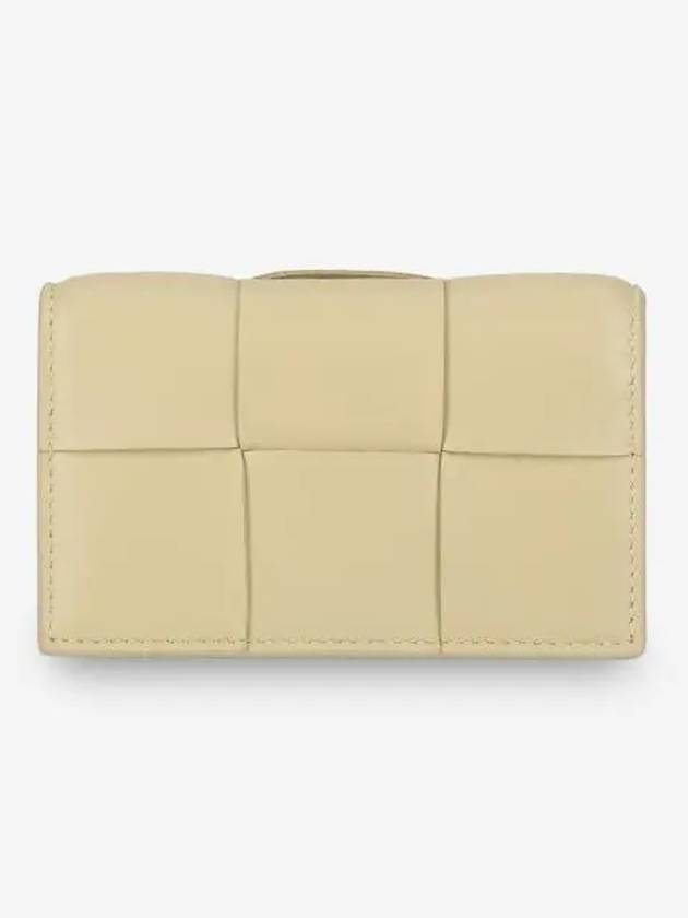 Intrecciato Flap Card Wallet Porridge - BOTTEGA VENETA - BALAAN 2