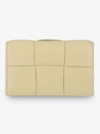 Intrecciato Flap Card Wallet Porridge - BOTTEGA VENETA - BALAAN 2