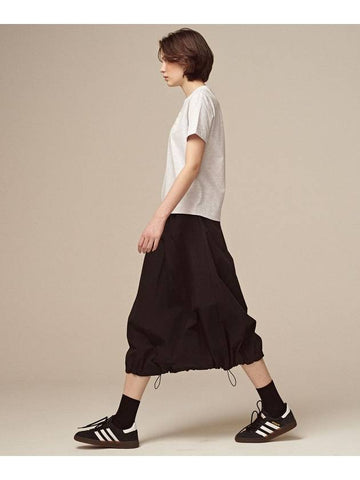 N String Long A-Line Skirt Black - UNLIKELOOK - BALAAN 1