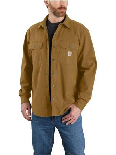 Long Sleeve Shirt 105419 B33 Brown Oak - CARHARTT - BALAAN 2