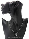 Gancini Large Crystals Necklace Brass Glass & Silver - SALVATORE FERRAGAMO - BALAAN 9