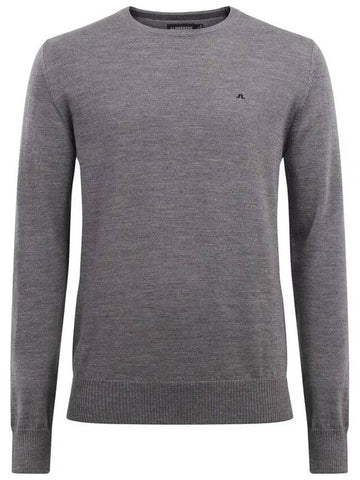 Men's Lyle True Merino Knit Top Grey - J.LINDEBERG - BALAAN 1