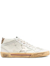 GOLDEN GOOSE Mid Star Classic High Top Sneakers Ivory GMF00122 F003221 15375 - GOLDEN GOOSE - BALAAN