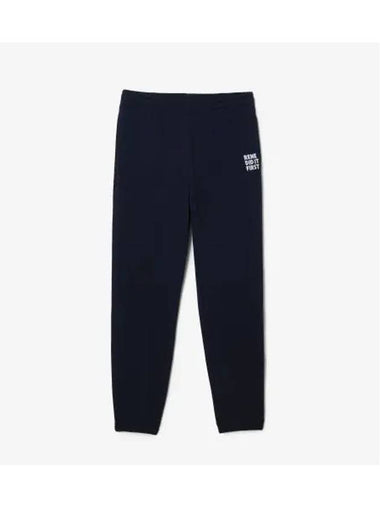 Men s DO YOU SPEACK Sweatpants Navy - LACOSTE - BALAAN 1