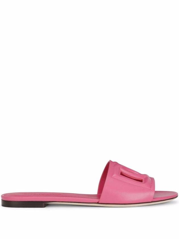 DG punching logo Bianca sandals pink - DOLCE&GABBANA - BALAAN 2