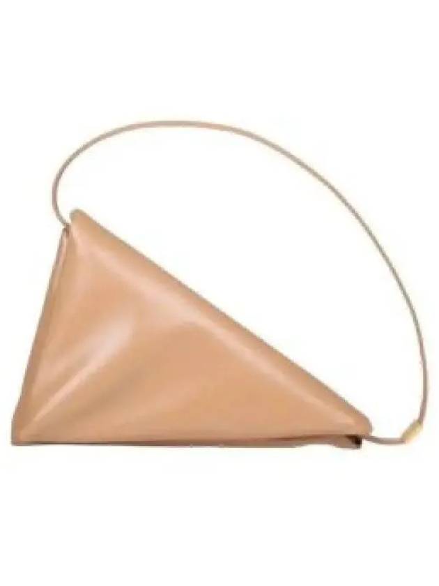 Prisma Triangle Leather Shoulder Bag Beige - MARNI - BALAAN 2