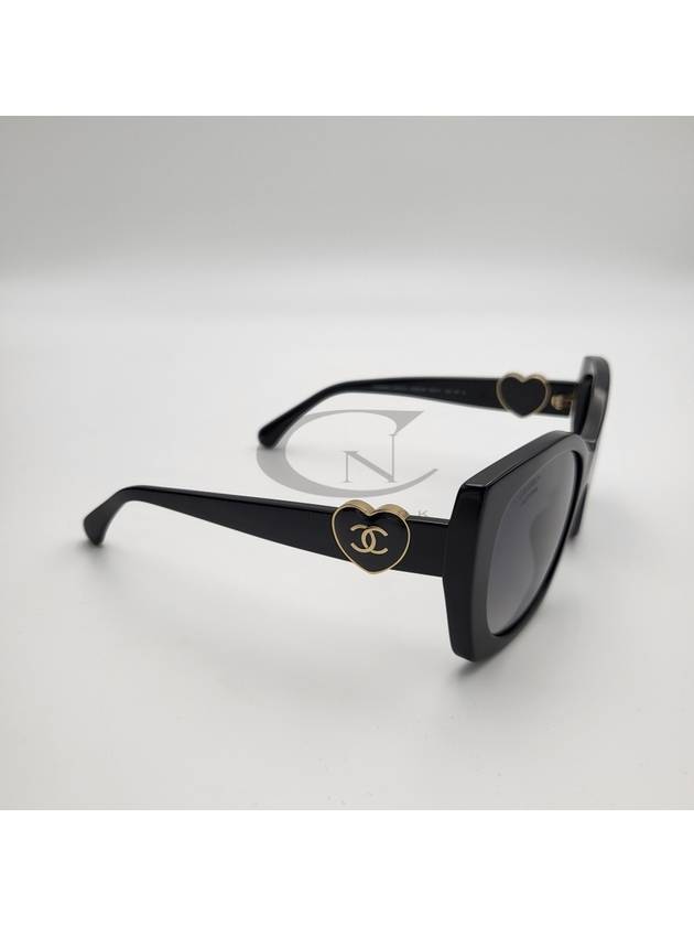 Square Sunglasses Acetate Black Frame Asian Fit - CHANEL - BALAAN 4