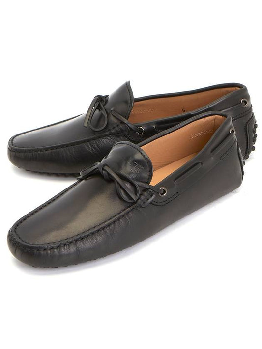 Men's Gommino Leather Driving Shoes Black - TOD'S - BALAAN 2