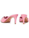 V Logo Sandals Heels Pink - VALENTINO - BALAAN 7