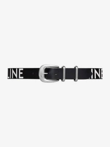 Leather Belt 774511 Black - CELINE - BALAAN 1