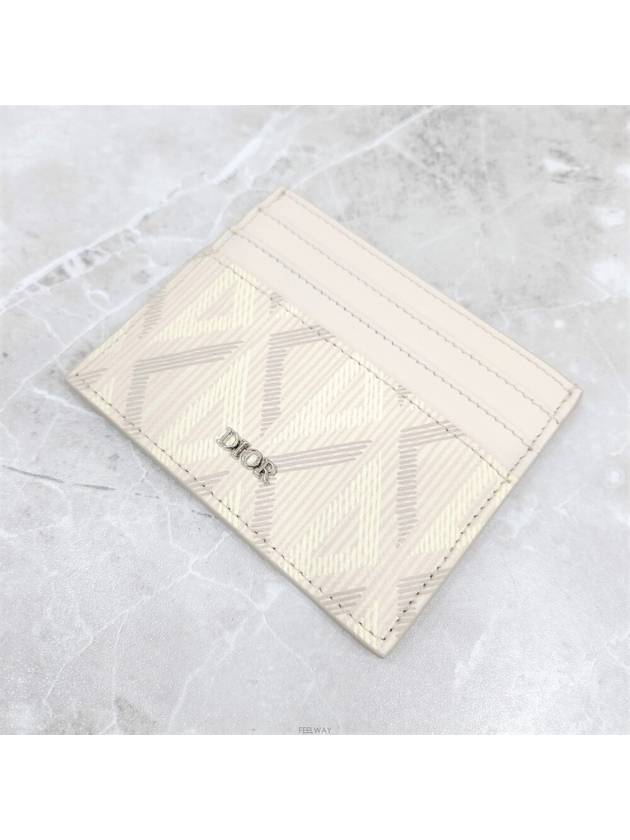 Lux You CD diamond print card wallet - DIOR - BALAAN 6