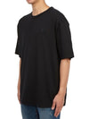 Logo Patch Cotton Short Sleeve T-Shirt Black - ACNE STUDIOS - BALAAN 3