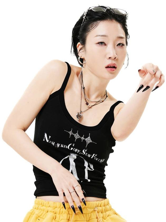 COCANBUTTER SPORTS CAP DANCER STRING TANK TOP_BLACK - HOLY NUMBER 7 - BALAAN 1