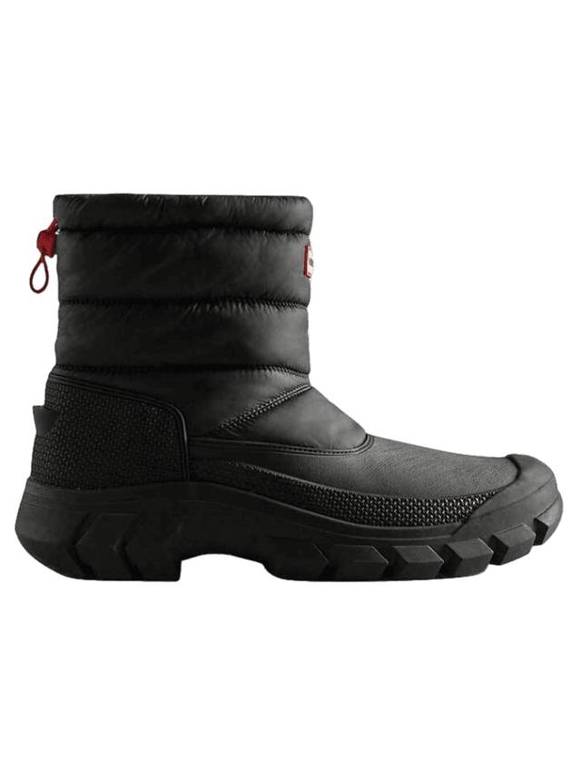 Men's Intrepid Insulated Short Snow Winter Boots Black - HUNTER - BALAAN 1