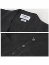 Milano Stitch 4-Bar Cardigan Medium Grey - THOM BROWNE - BALAAN 6