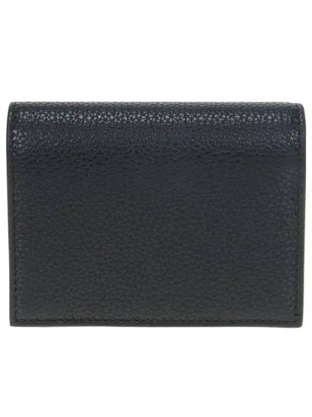 Gancini Logo Half Wallet Black - SALVATORE FERRAGAMO - BALAAN 5