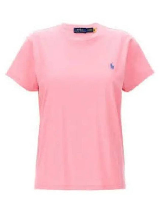 Savings Custom Slim Crew Neck T Shirt Pink - POLO RALPH LAUREN - BALAAN 1