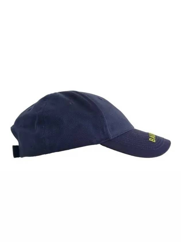 Embroided Logo Ball Cap Navy - BALENCIAGA - BALAAN 4