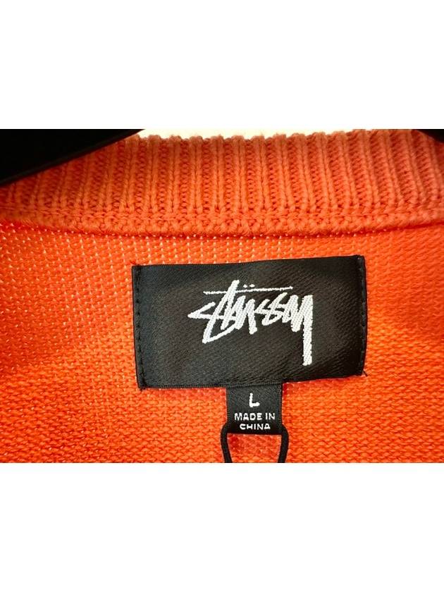 Sleeve Logo Sweater Knit 117176 Orange MENS L XL XXL - STUSSY - BALAAN 4