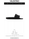 Men's Rockstud Slippers Black - VALENTINO - BALAAN.