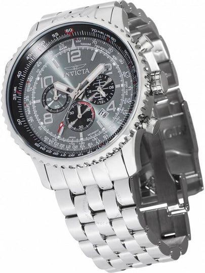 Invicta Aviator GMT Chronograph Grey Dial Men's Watch 48225 - INVICTA - BALAAN 2