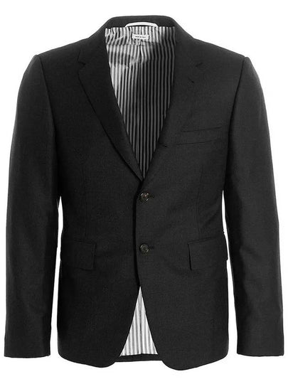 Men's Signature Classic Wool Suit Black - THOM BROWNE - BALAAN 2