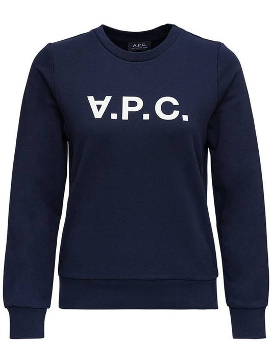 VPC Logo Sweatshirt Navy - A.P.C. - BALAAN 1