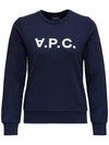 VPC Logo Sweatshirt Navy - A.P.C. - BALAAN 1