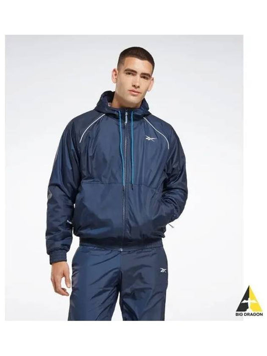 OW FLEECE LINED Jacket Navy HG8939 - REEBOK - BALAAN 1