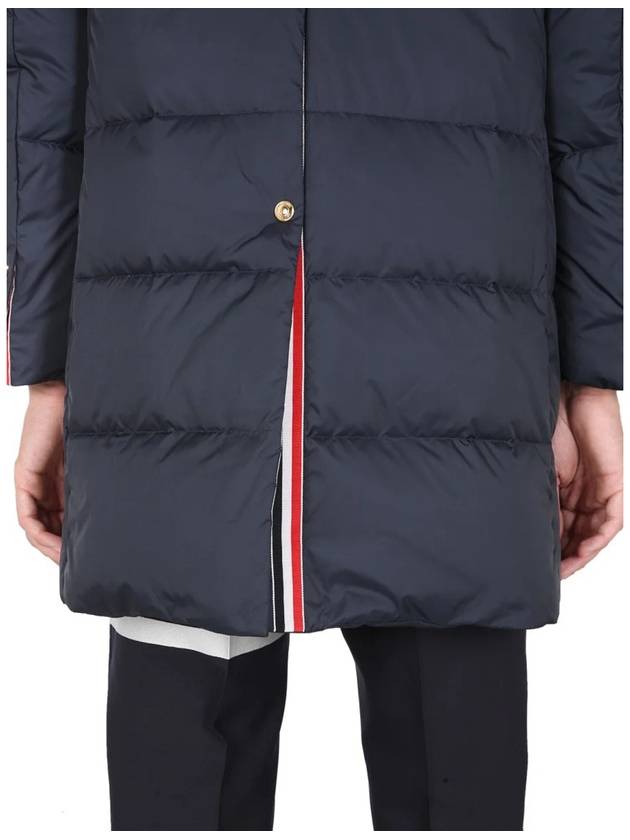 Men's 4 Bar Stripe Matte Finish Padding Navy - THOM BROWNE - BALAAN 8