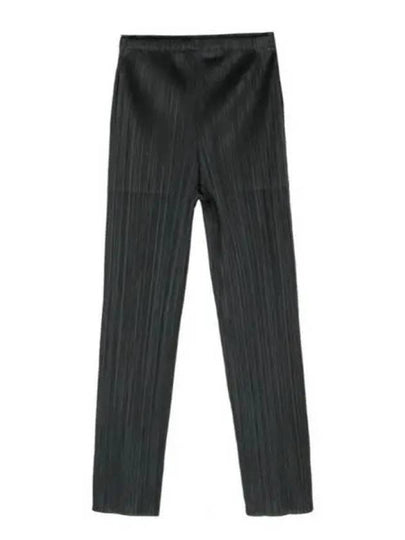 Pleats Straight Pants Charcoal - ISSEY MIYAKE - BALAAN 2