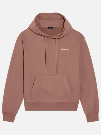 Le Brode Logo Cotton Hoodie Brown - JACQUEMUS - BALAAN 2